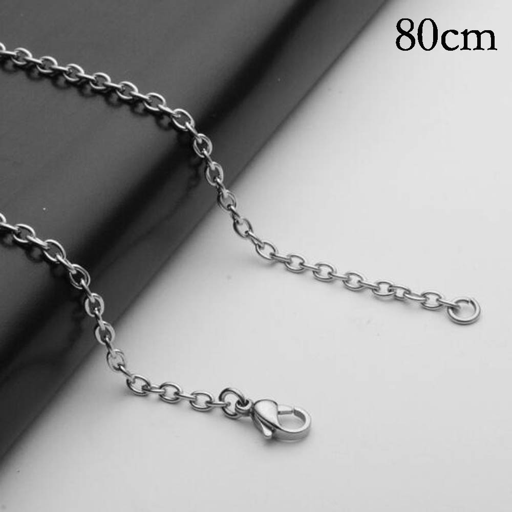 80CM Stainless steel chain necklace Jewelry Accessories, Wholesales